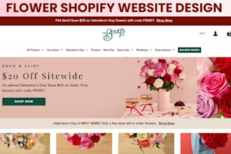 design flower website flower shopify store florist website flower store