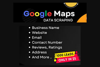 scrape google map data for lead generation, b2b data extraction