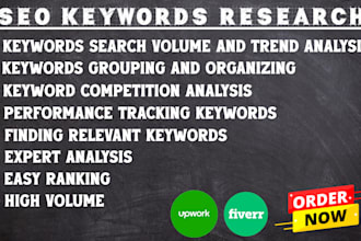 do professional SEO keyword research and competitor analysis for website