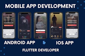do mobile app development, ios app, android app creation, flutter app developer