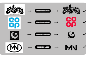 redesign, fix, modify, edit, vectorize your existing logo