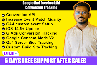 setup and fix facebook pixel google conversion API server site tracking ios 14
