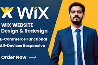 professionally design a wix website or redesign a wix website design