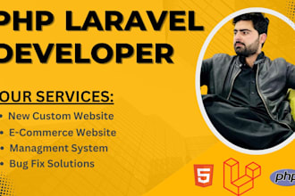 fix or develop any PHP laravel website professionally