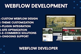 be your webflow expert, design or develop webflow website, figma to webflow