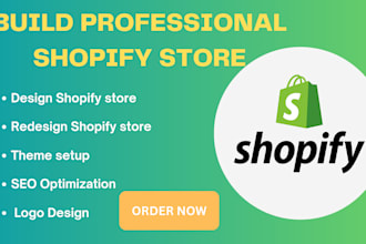 create a shopify website, ecommerce store, branded shopify store, or improve
