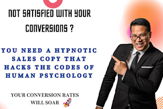 write high convertion sales copy and sales letter