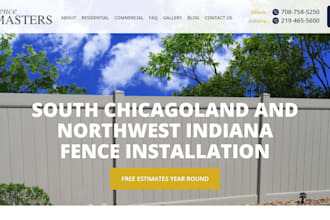 create a website for fencing decking and patio services
