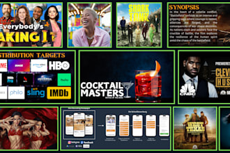 design professional pitch decks for films, TV shows, podcasts, and web series