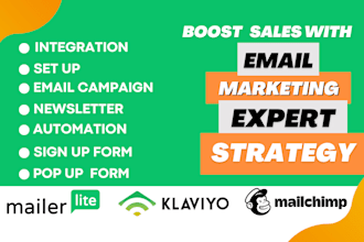 integrate mailerlite and klaviyo email automation for shopify ecommerce solution