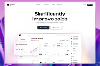 create stunning framer website design, webflow landing page design builder, css