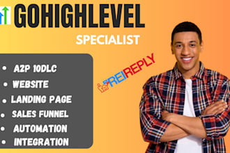 do gohighlevel a2p 10dlc registration landing page dns email twillo