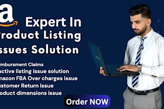 fix amazon listing issues and reimbursement claim