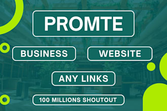 promote your business, website or any links