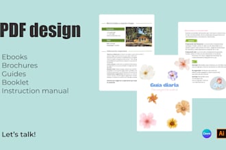 design PDF ebook, instruction manual, booklet