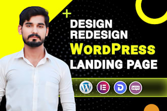 create landing page design or revamp in wordpress within 24