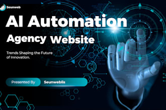 design ai automation agency website, ai agency website, ai chatbot website