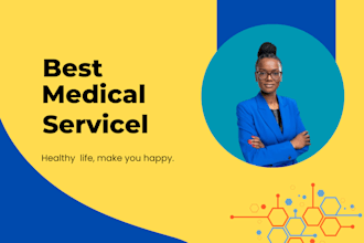 design professional flyers and leaflets for medical, clinical, and healthcare
