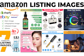 design amazon product listing images or amazon photo editing