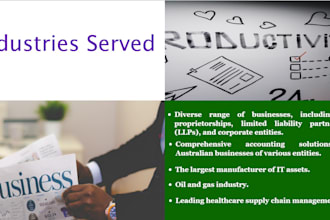 provide service in accounting and book keeping