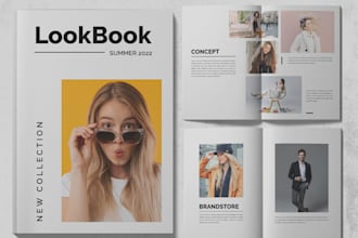 design product catalog, sell sheet, lookbook