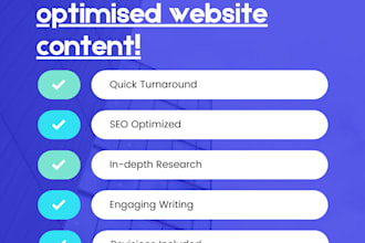 be your SEO content writer or copywriter or blog writer for website