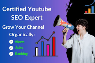 be your youtube SEO expert and growth manager