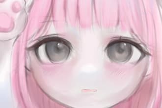create beautiful semi realistic anime portraits and character just for you