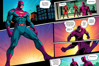 draw comic art, superhero comic, graphic novel, comic panel, comic book
