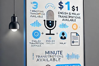 transcript of a malay or english audio and a video