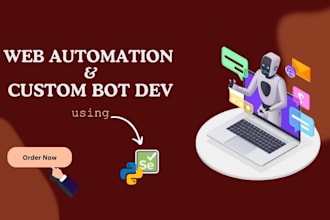 do web automation and custom web bot development