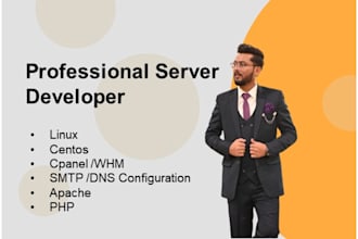 do linux,centos,whm,cpanel,webmin,apache,php,smtp server configuration