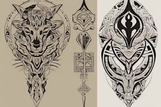 make a stunning tribal or minimalist tattoo design