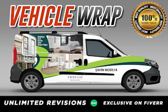 do vehicle wrap design, car wrap design,  truck wrap design