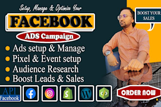 be your facebook ads campaign manager, run shopify fb ads, instagram advertising