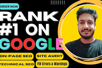 do a on page optimization and full technical SEO audit of your website