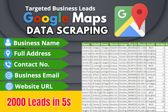 scrap google map, business emails for b2b lead generation