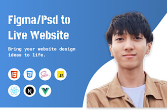 build or convert your design into high quality website