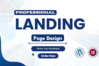 design and develop modern landing page