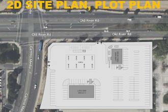 draw 2d site plan, plot plan, property plan from google map
