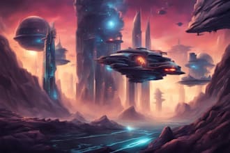 create sci fi illustration for you