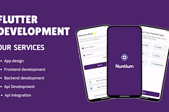 develop your android and ios app using flutter and firebase
