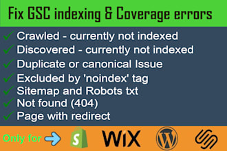 fix indexing issues or errors on google search console, technical SEO, index gsc