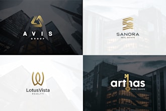 do modern minimalist luxury real estate logo design