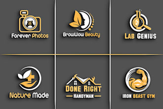 make modern minimalist creative brand logo design