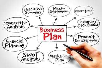 do a topnotch business plan, financial analysis, business proposal, and grants