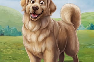 design a custom disney pet portrait