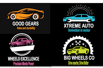 do 3d auto detailing, trucking and car wash business logo