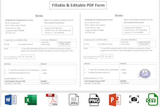 create business card, fillable pdf form or editable pdf forms