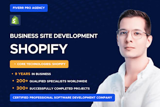 build redesign your business shopify site or store
